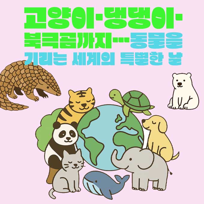 고양이·댕댕이·북극곰까지…동물을 기리는 세계의 특별한 날